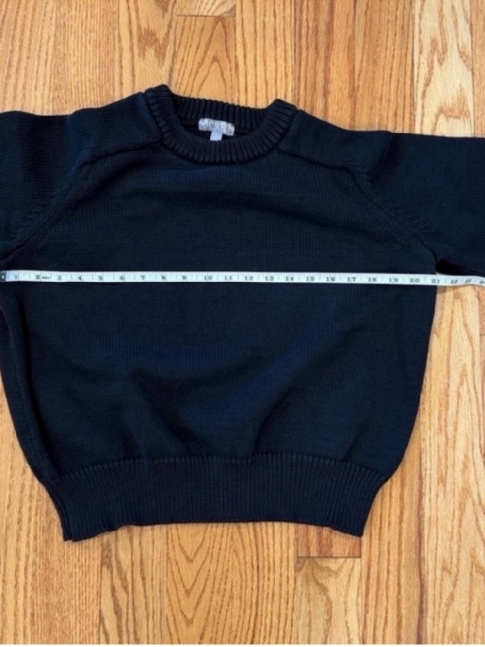 Like New J. Crew Crewneck Sweater- Black, Size Large - Picture 5 of 7